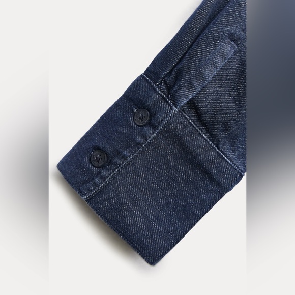 NWT ZARA ZIPPERED DENIM DRESS ZW COLLECTION - Picture 9 of 11